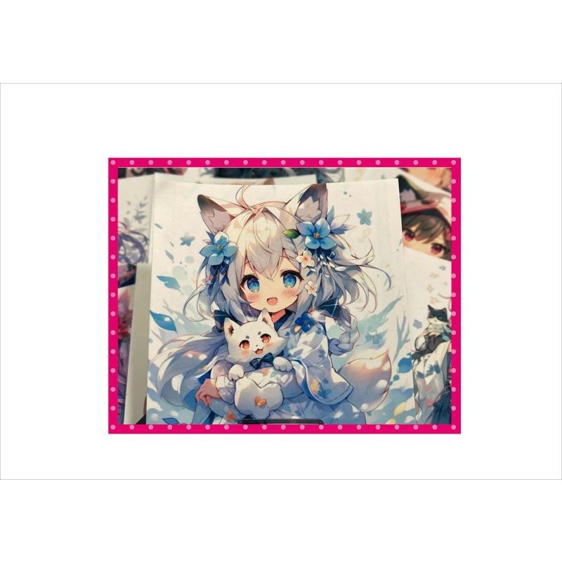 画像6: ねこ娘＊カットシール＊柄違い＊12枚＊オリジナル