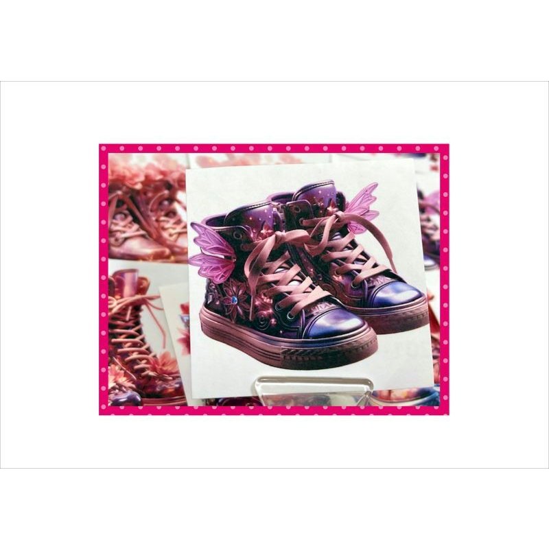 画像6: フェアリーブーツ＊妖精の靴＊カットシール＊24枚＊オリジナル