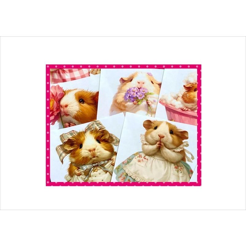 画像8: モルモット＊カットシール＊20枚＊オリジナル