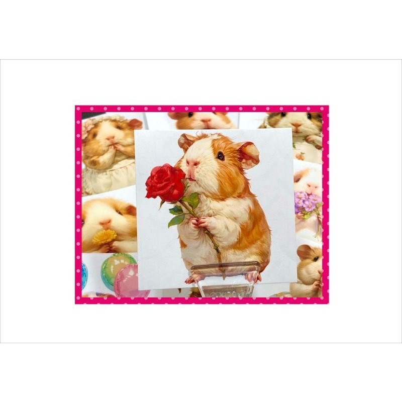 画像4: モルモット＊カットシール＊20枚＊オリジナル
