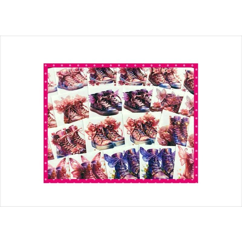 画像3: フェアリーブーツ＊妖精の靴＊カットシール＊24枚＊オリジナル