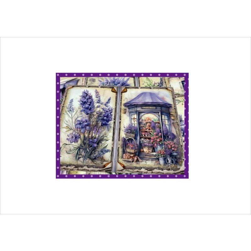 画像5: ラベンダーカラーのメモセット＊パープル＊自分で作る封筒あり＊ オリジナル