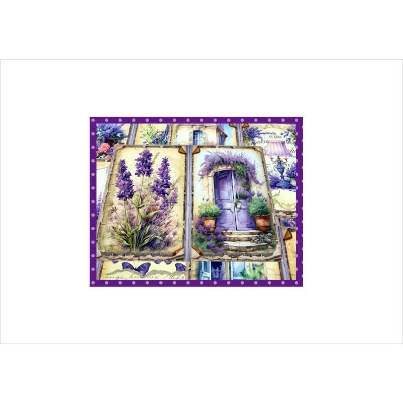 画像3: ラベンダーカラーのメモセット＊パープル＊自分で作る封筒あり＊ オリジナル