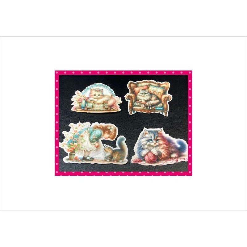 画像11: ねこのシールとペーパーセット＊10枚＊オリジナル