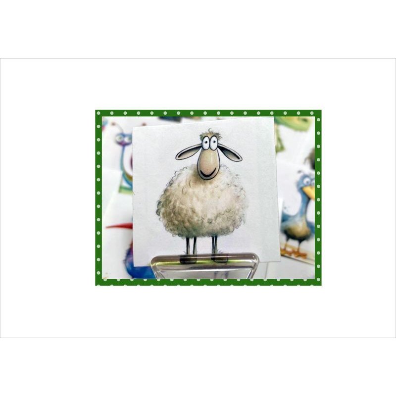 画像8: ミニカットシール＊森の愉快な仲間たち＊54枚＊正方形＊オリジナル