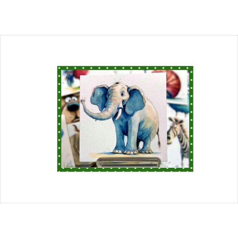 画像6: ミニカットシール＊森の愉快な仲間たち＊54枚＊正方形＊オリジナル