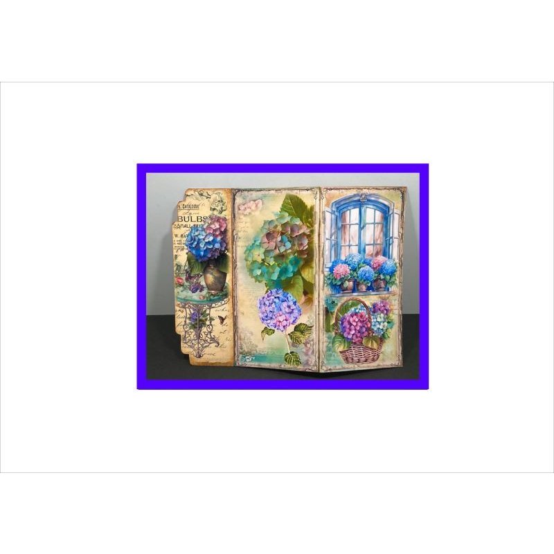 画像7: 初めてさんにもお勧め☆紫陽花＊自分で作るジャンクジャーナル＊作り方付き♪素材セット＊ オリジナル