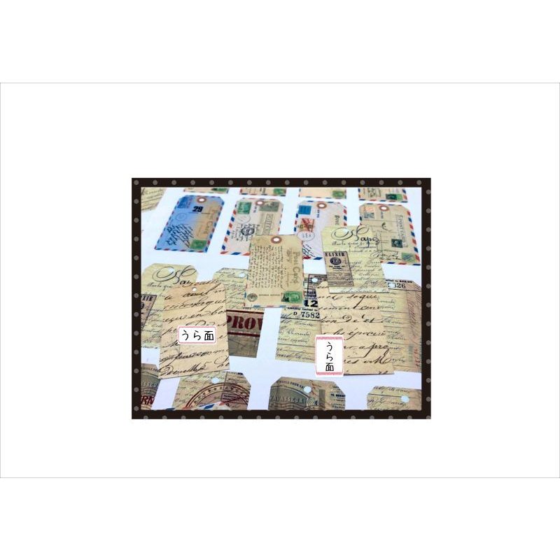 画像4: 自分で作る♪タグセット＊エアメール＊57枚分＊ オリジナル