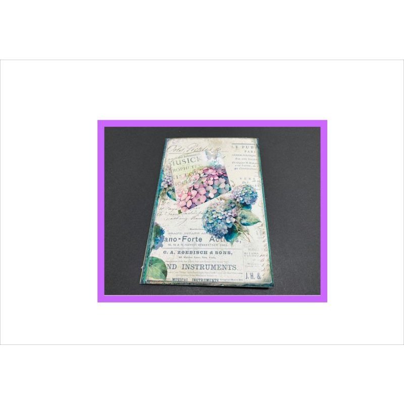 画像7: パタパタ♪折りたたみ＊ハイドランジア＊あじさい＊ジャンクジャーナル＊作り方付き♪素材セット＊ オリジナル