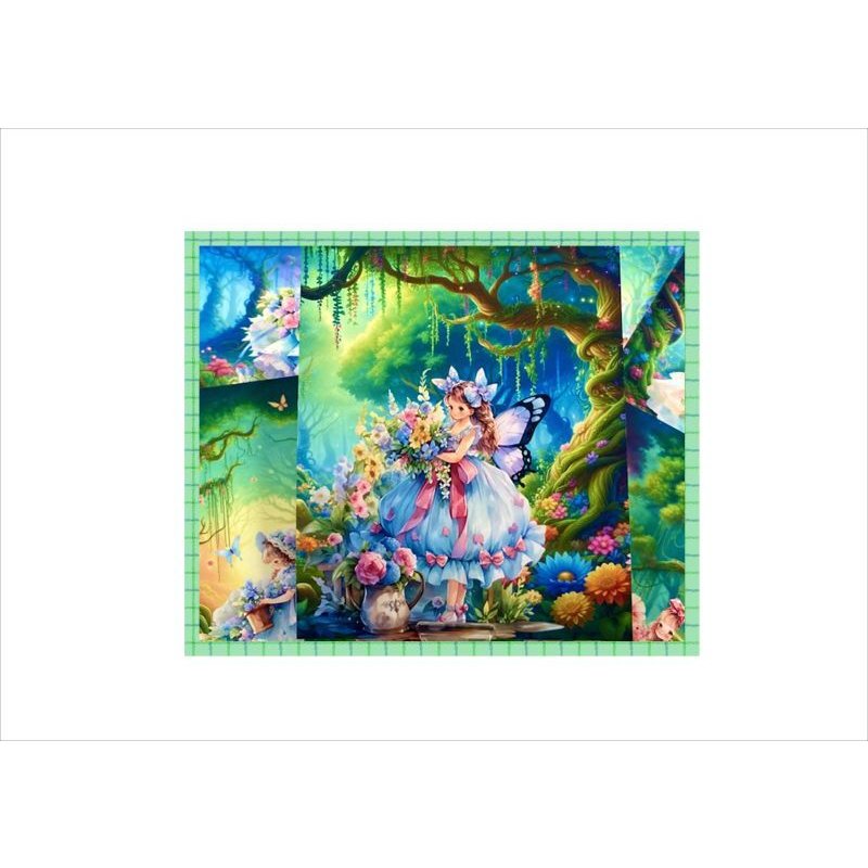 画像6: 森の妖精＊色鮮やかなメモ＊両面印刷＊16枚＊オリジナル