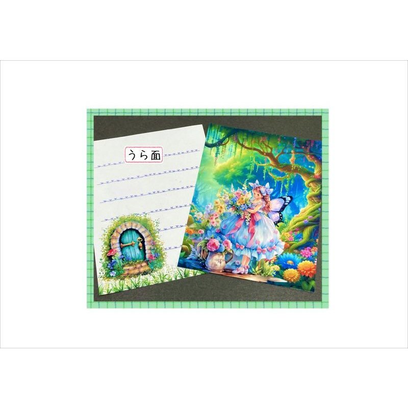 画像7: 森の妖精＊色鮮やかなメモ＊両面印刷＊16枚＊オリジナル