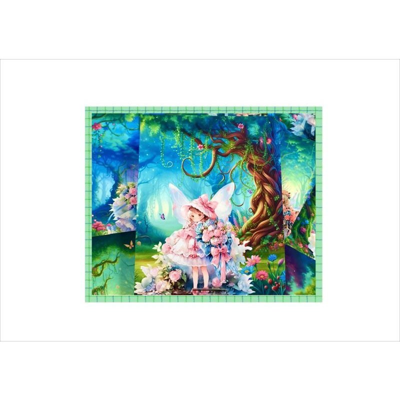 画像4: 森の妖精＊色鮮やかなメモ＊両面印刷＊16枚＊オリジナル