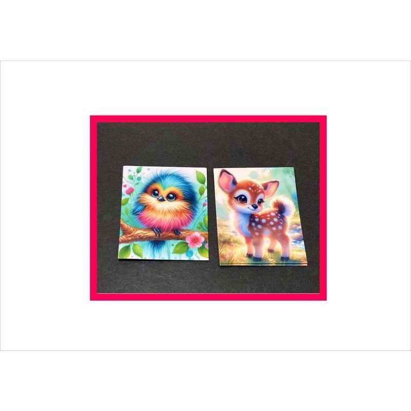 画像10: 光沢カットシール＊カラフルアニマル＊20枚＊正方形＊オリジナル