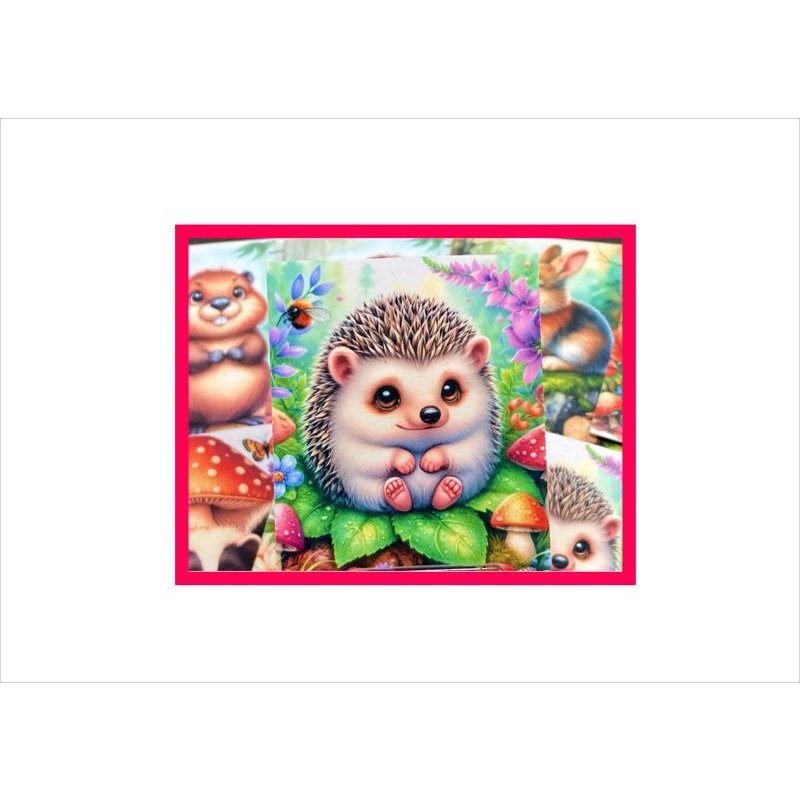 画像7: 光沢カットシール＊カラフルアニマル＊20枚＊正方形＊オリジナル