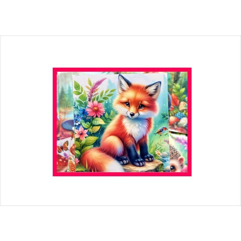 画像5: 光沢カットシール＊カラフルアニマル＊20枚＊正方形＊オリジナル