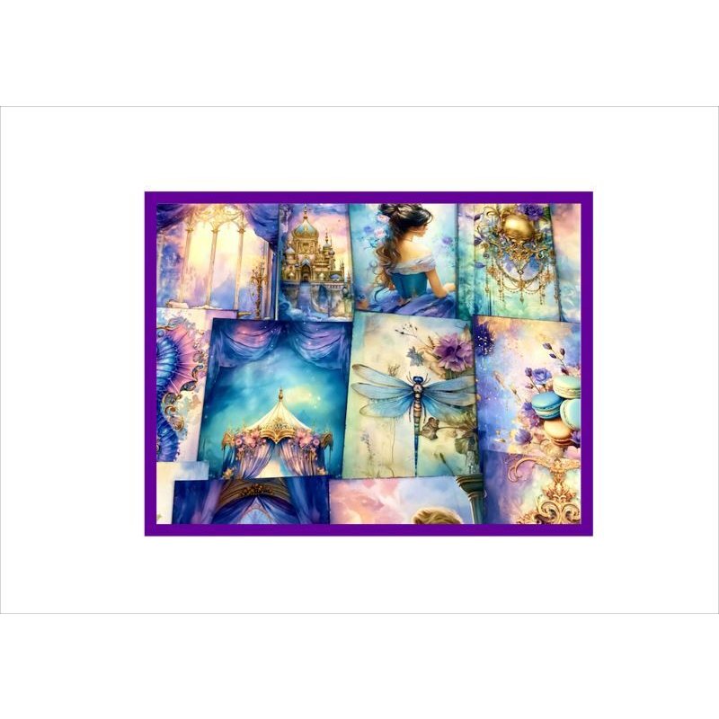 画像19: 紫のカード♪BOX入り*メモ*両面印刷*柄違い*50枚入り♪*オリジナル
