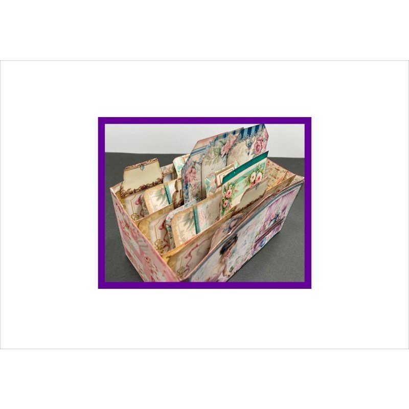 画像4: 仕切り付き収納BOX＊ソーイング＊ジャンクジャーナル＊素材セット＊ オリジナル