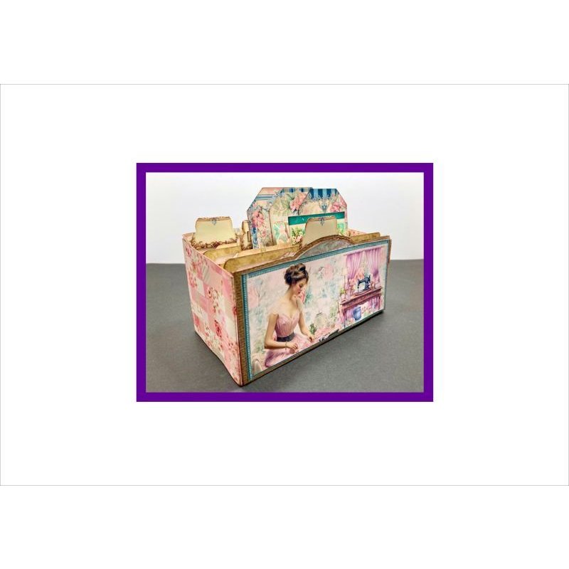 画像7: 仕切り付き収納BOX＊ソーイング＊ジャンクジャーナル＊素材セット＊ オリジナル