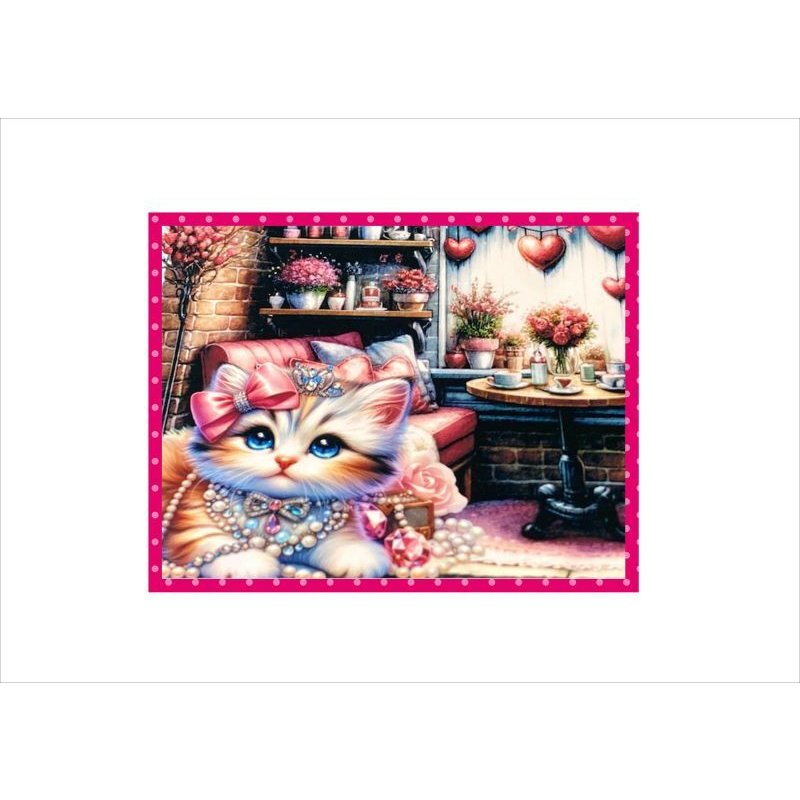 画像4: ジュエリーキャット＊色鮮やかなメモ＊両面印刷＊16枚＊オリジナル