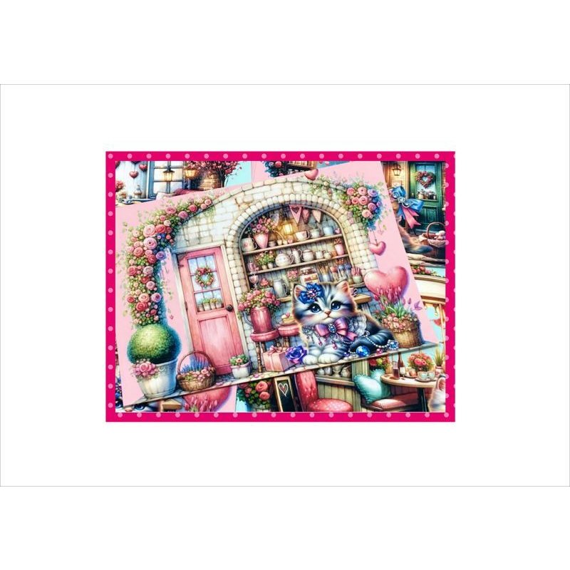 画像9: ジュエリーキャット＊色鮮やかなメモ＊両面印刷＊16枚＊オリジナル