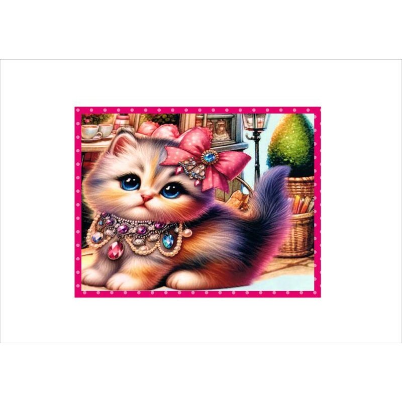 画像6: ジュエリーキャット＊色鮮やかなメモ＊両面印刷＊16枚＊オリジナル