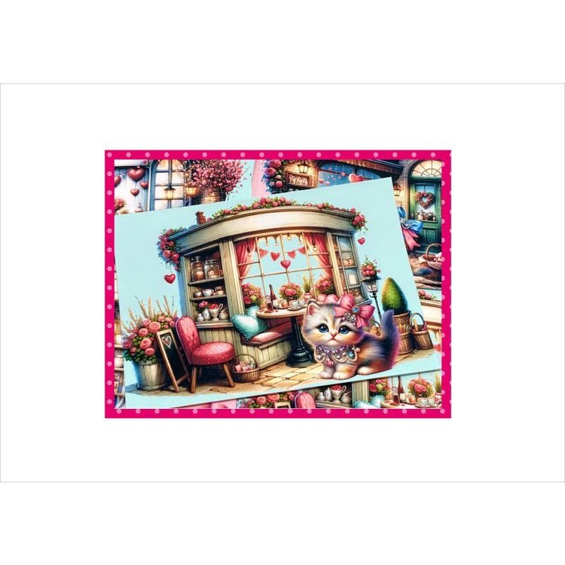 画像10: ジュエリーキャット＊色鮮やかなメモ＊両面印刷＊16枚＊オリジナル