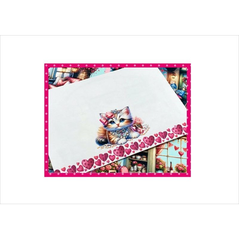 画像12: ジュエリーキャット＊色鮮やかなメモ＊両面印刷＊16枚＊オリジナル