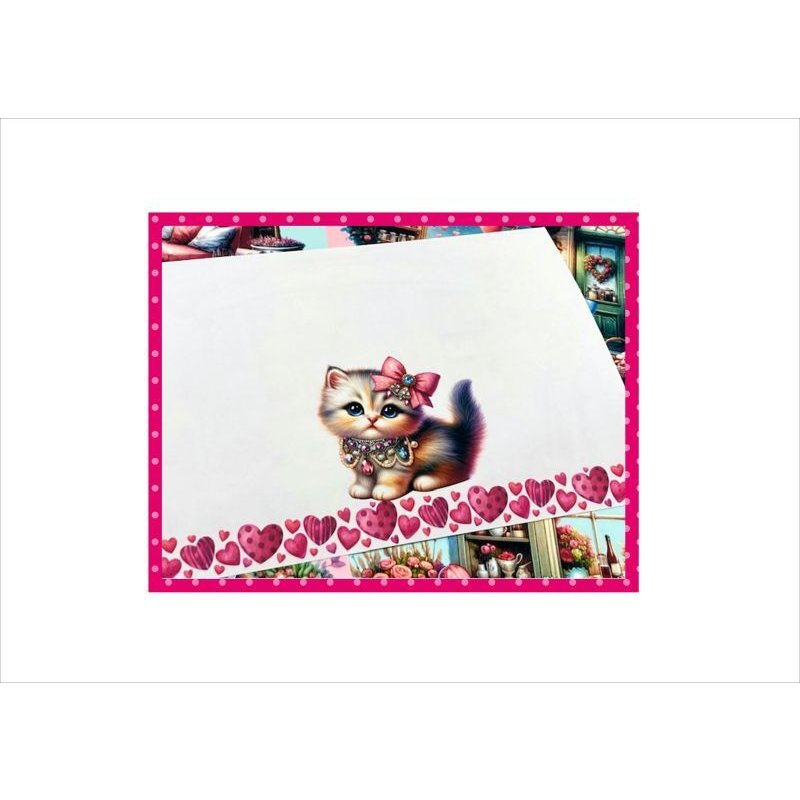 画像14: ジュエリーキャット＊色鮮やかなメモ＊両面印刷＊16枚＊オリジナル