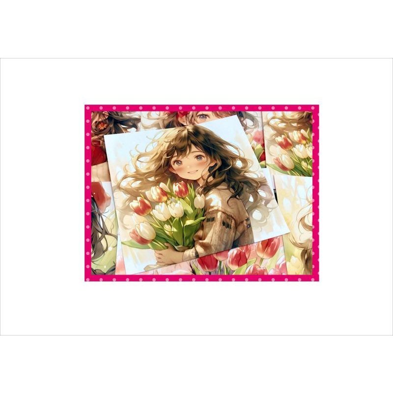 画像3: フラワープリンセス＊チューリップ＊ちゅーりっぷ＊メモ＊両面印刷＊1８枚＊オリジナル