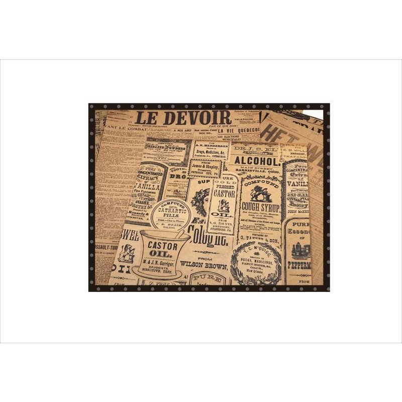 画像4: クラフト＊ジャーナル＊コラージュペーパー＊柄違い10枚＊オリジナル