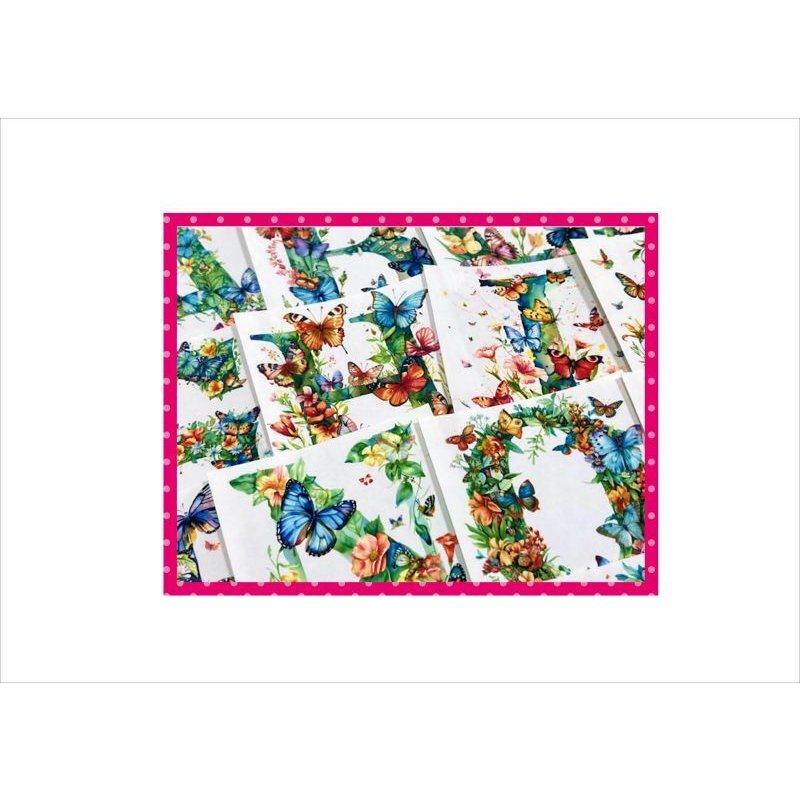 画像5: カットシール＊フラワーアルファベット＊大小57枚＊オリジナル