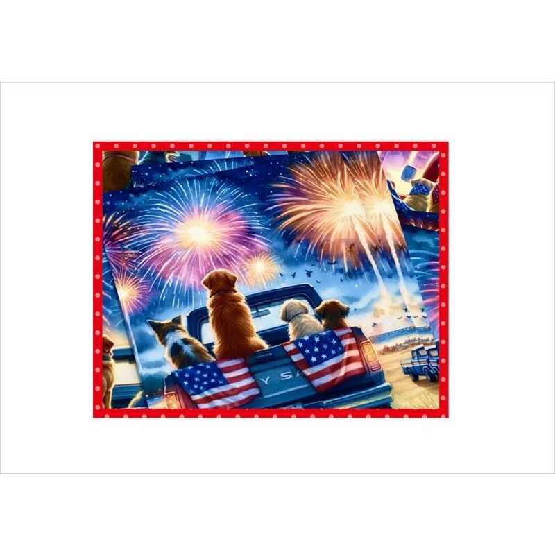 画像7: わんこの独立記念日＊ペーパー＆光沢シールセット＊オリジナル