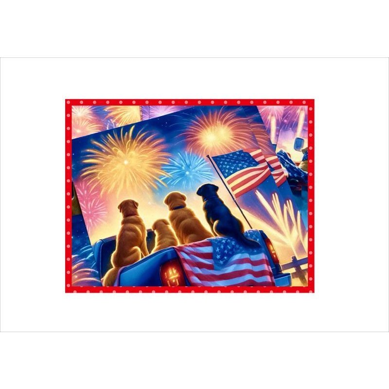 画像6: わんこの独立記念日＊ペーパー＆光沢シールセット＊オリジナル