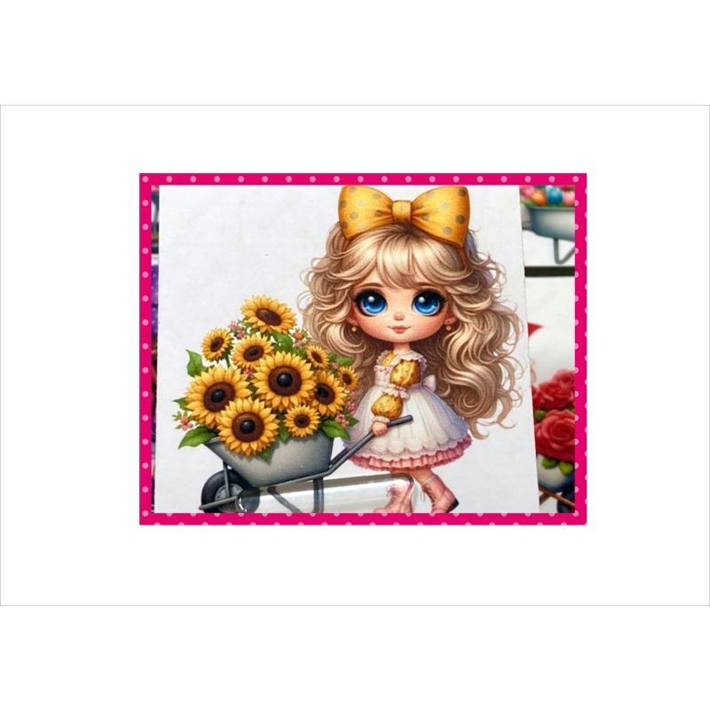 画像5: リボン少女＊カットシール24枚♪＊オリジナル