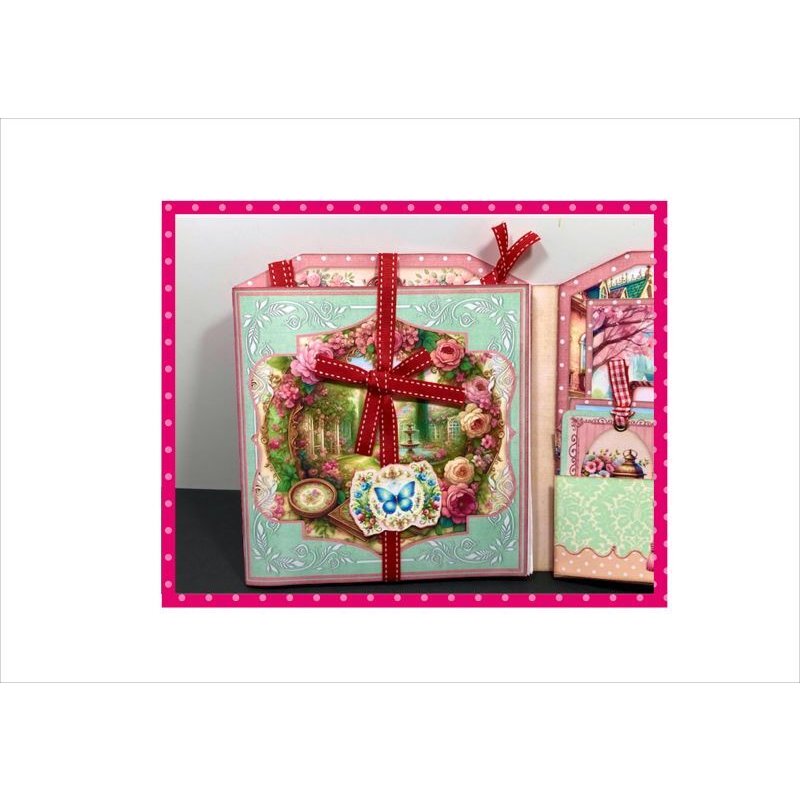 画像6: パタパタ♪お花屋さん＊作り方付き♪折りたたみBOOK＊ジャンクジャーナル＊素材セット＊ オリジナル