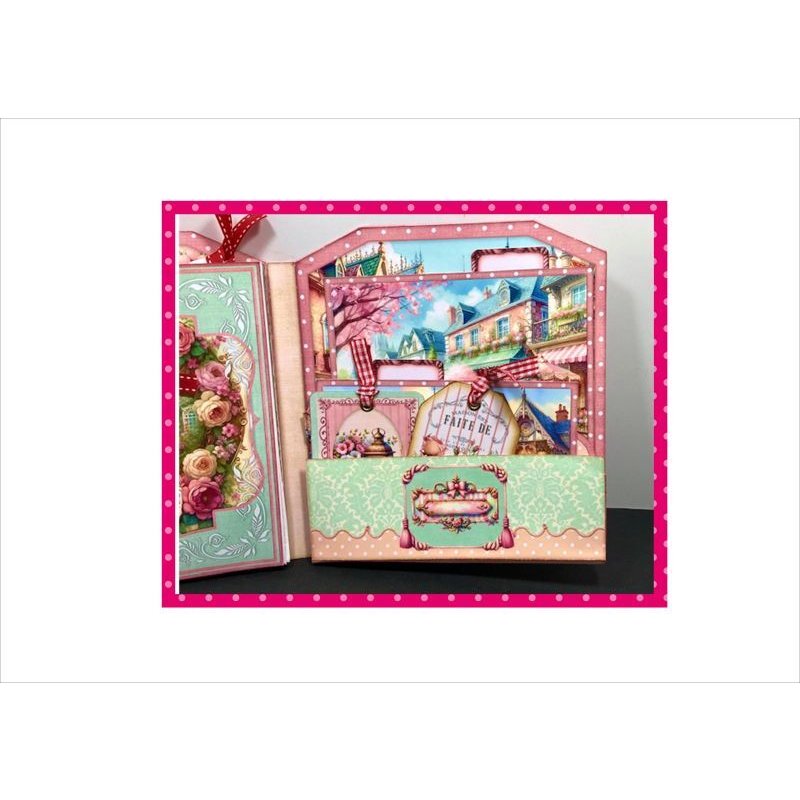 画像7: パタパタ♪お花屋さん＊作り方付き♪折りたたみBOOK＊ジャンクジャーナル＊素材セット＊ オリジナル