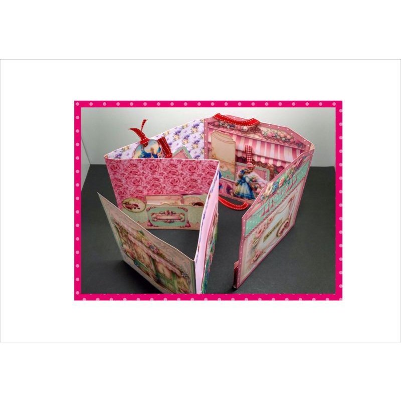 画像13: パタパタ♪お花屋さん＊作り方付き♪折りたたみBOOK＊ジャンクジャーナル＊素材セット＊ オリジナル