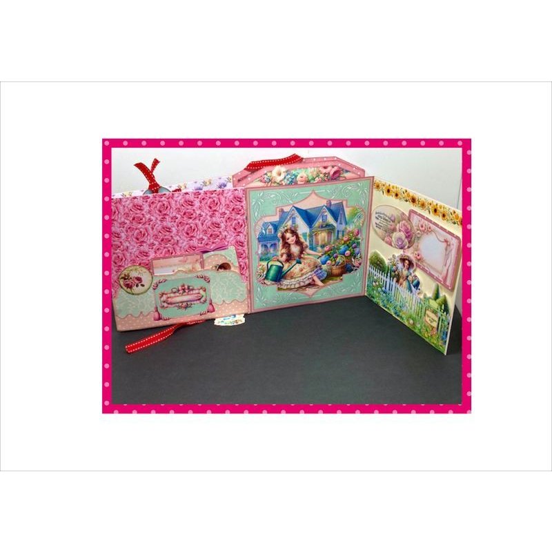 画像9: パタパタ♪お花屋さん＊作り方付き♪折りたたみBOOK＊ジャンクジャーナル＊素材セット＊ オリジナル