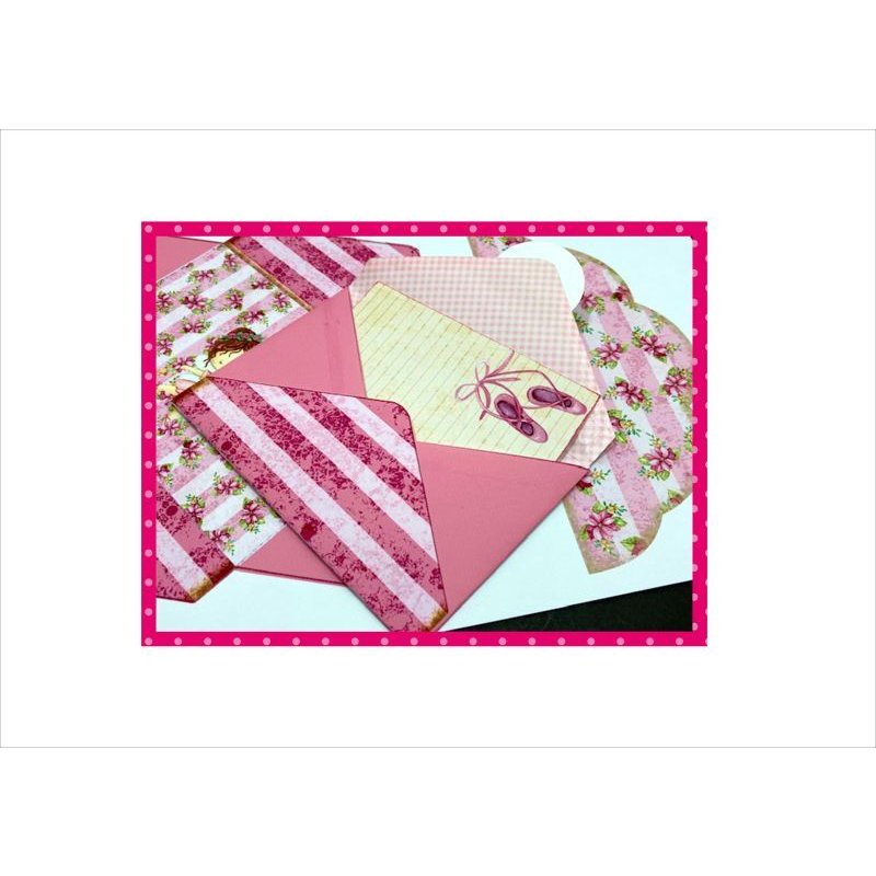 画像9: 初めてさんにもお勧め☆バレリーナ＊作り方付き♪折りたたみBOOK＊ジャンクジャーナル＊素材セット＊ オリジナル