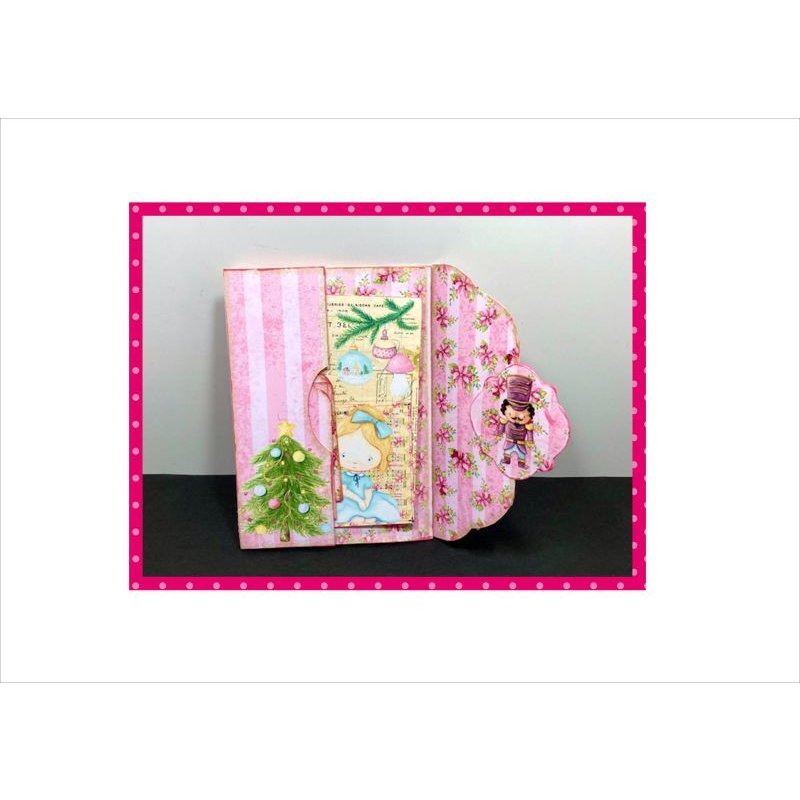 画像4: 初めてさんにもお勧め☆バレリーナ＊作り方付き♪折りたたみBOOK＊ジャンクジャーナル＊素材セット＊ オリジナル