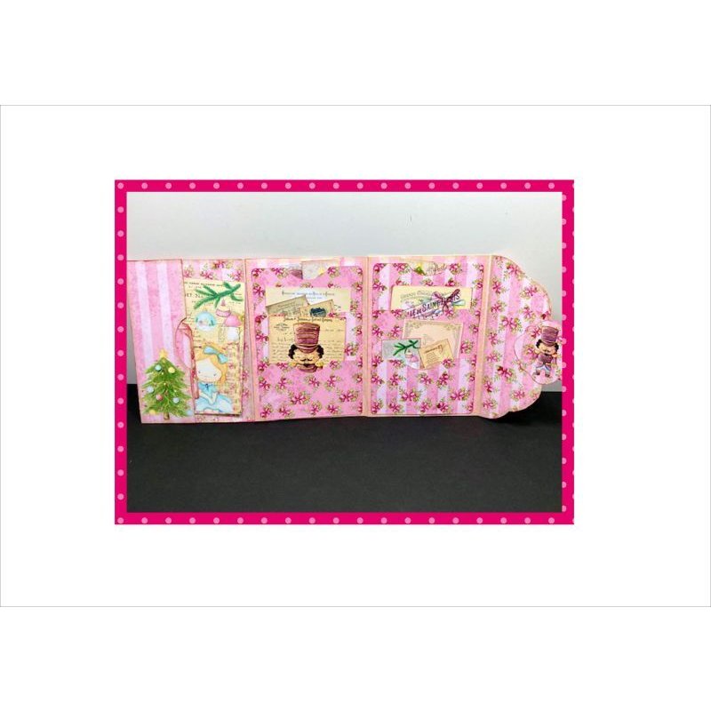 画像5: 初めてさんにもお勧め☆バレリーナ＊作り方付き♪折りたたみBOOK＊ジャンクジャーナル＊素材セット＊ オリジナル