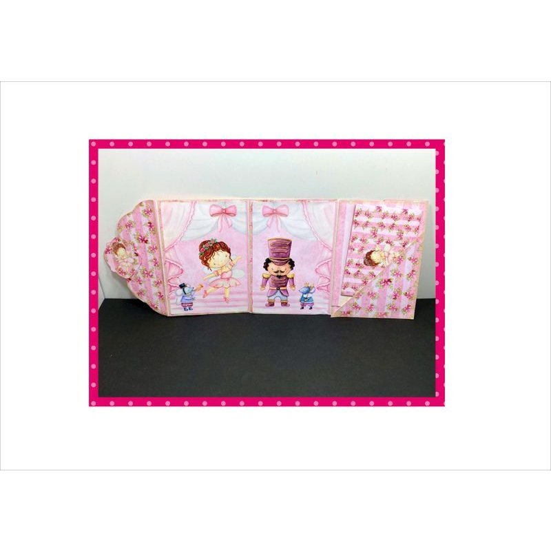 画像6: 初めてさんにもお勧め☆バレリーナ＊作り方付き♪折りたたみBOOK＊ジャンクジャーナル＊素材セット＊ オリジナル