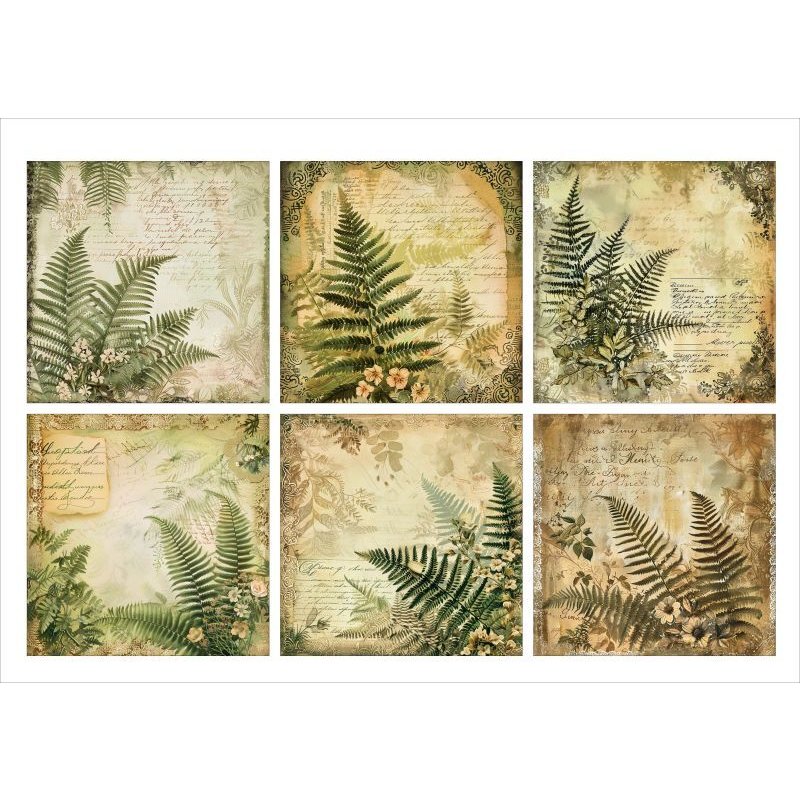 画像10: アンティーク＊大きめ折り紙＊リーフ＊正方形＊ペーパーセット＊柄違い18枚＊オリジナル