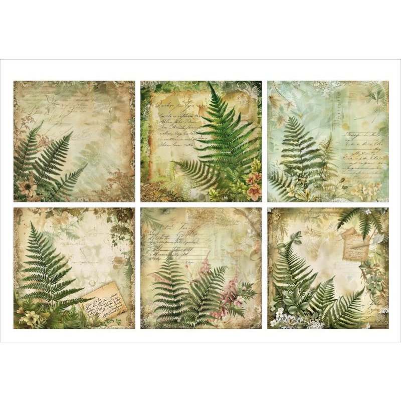 画像11: アンティーク＊大きめ折り紙＊リーフ＊正方形＊ペーパーセット＊柄違い18枚＊オリジナル