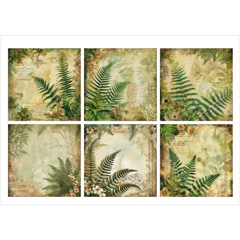 画像9: アンティーク＊大きめ折り紙＊リーフ＊正方形＊ペーパーセット＊柄違い18枚＊オリジナル