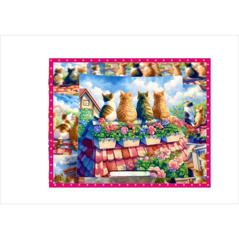 画像5: カットシール＊仲良しねこ＊うしろ姿が可愛い＊20枚＊オリジナル