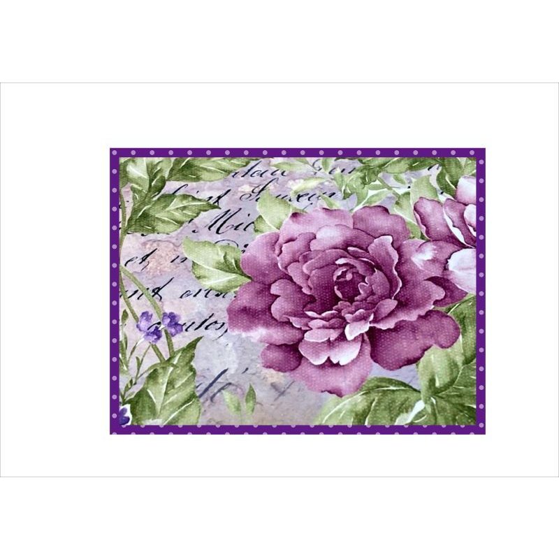 画像8: パープルフラワー＊コラージュペーパー＊柄違い5枚＊オリジナル