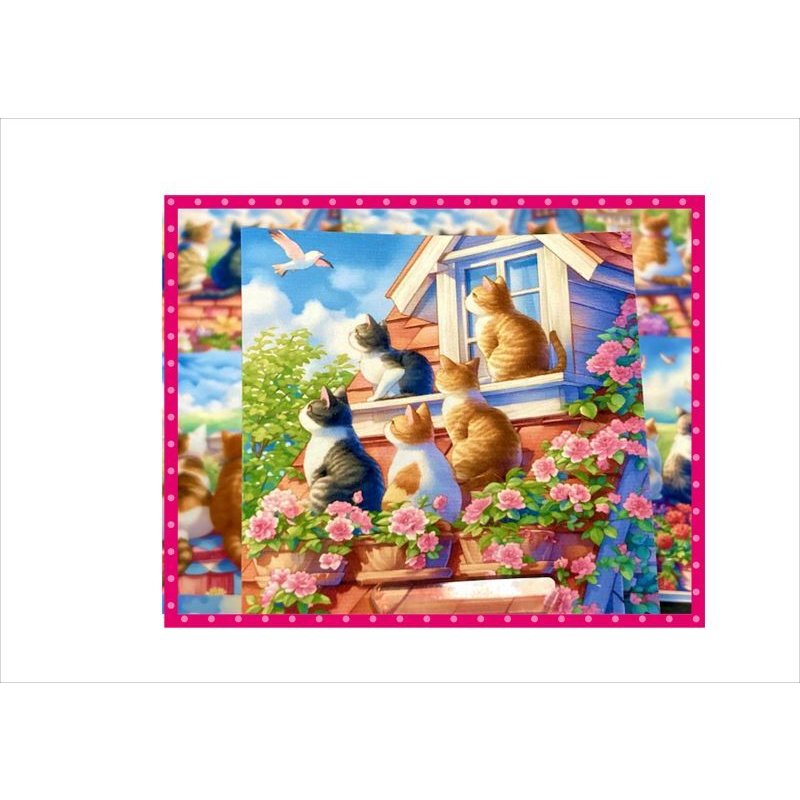 画像4: カットシール＊仲良しねこ＊うしろ姿が可愛い＊20枚＊オリジナル