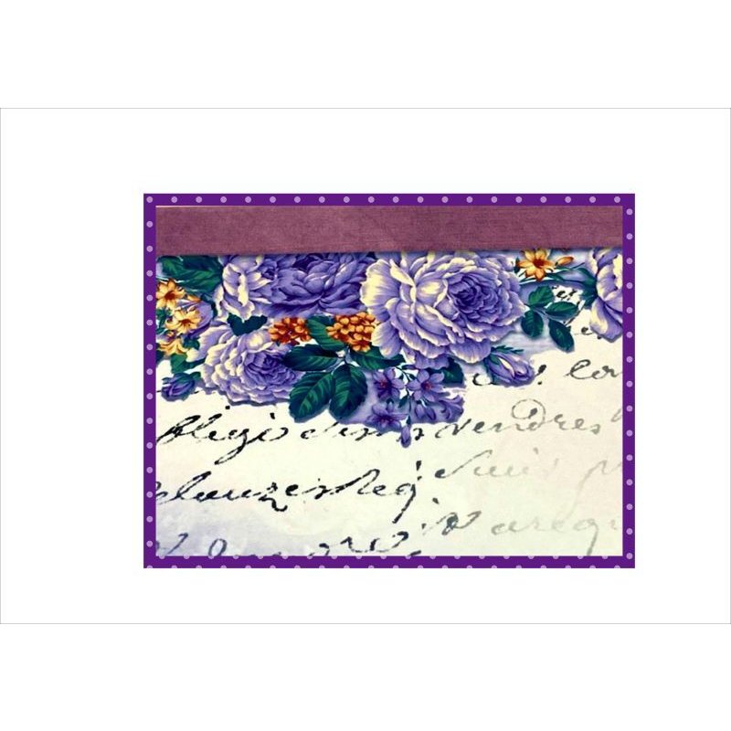 画像10: パープルフラワー＊コラージュペーパー＊柄違い5枚＊オリジナル