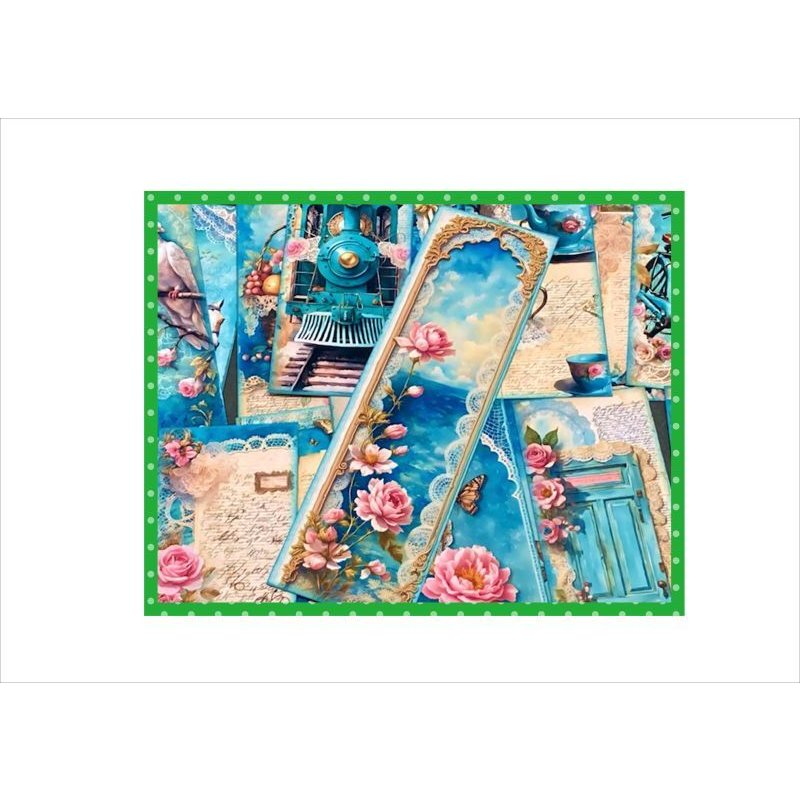 画像4: ヴィクトリア風＊ブックマークやタグに♪＊アンティーク加工＊両面印刷＊柄違い25枚＊オリジナル